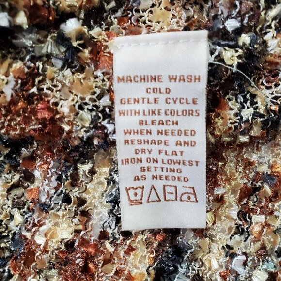 C.l.o.t.h.e.s Women's Fringe multi-colored Cardigan Sz S - Picture 5 of 9